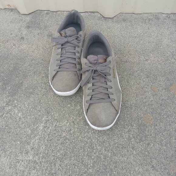 Puma Classic Suede Gray Sneakers | Like New | Women’s Size 8 - Picture 4 of 4